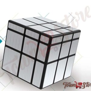 Mirror Cube 3x3x3 Speed Cube, 3x3 Mirror Blocks Cube Different Shapes Silver Cube 5.6 cm Mirrored Cube Puzzle Toy with Cube Stand