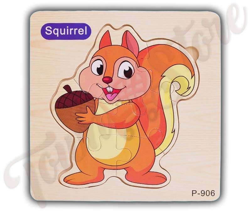 squirrel wood puzzle