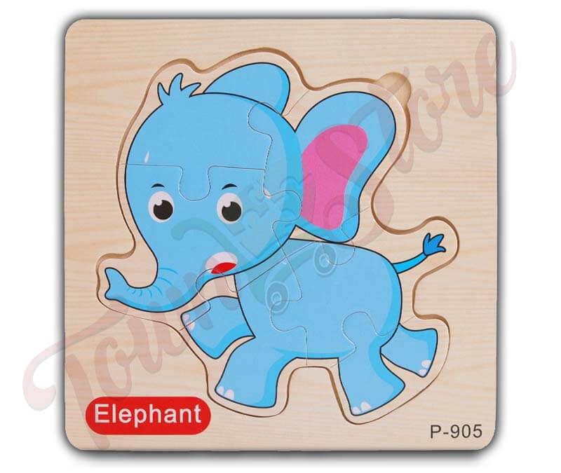 elephant wood puzzle